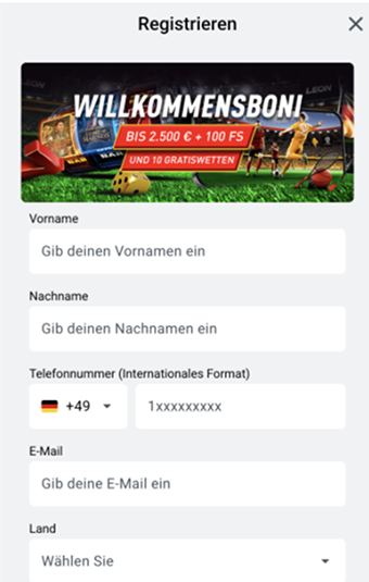 Registrieren Sie sich in der Sportwetten-Plattform ohne OASIS